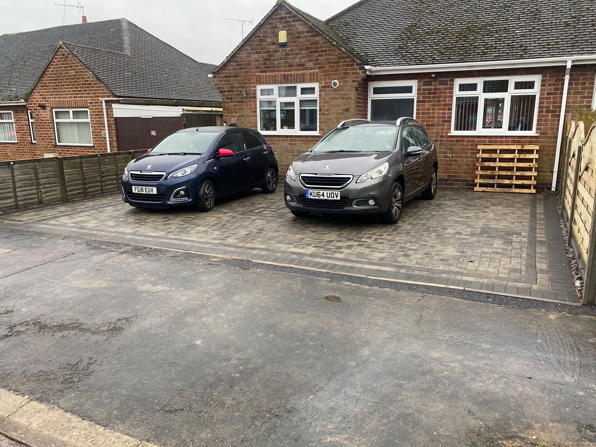 Garden patio installation