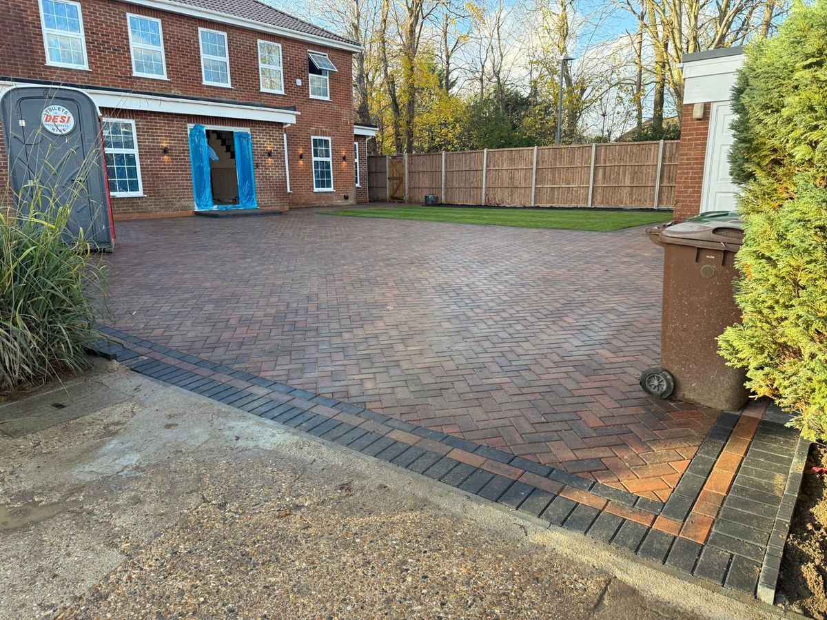 Paving and landscaping project