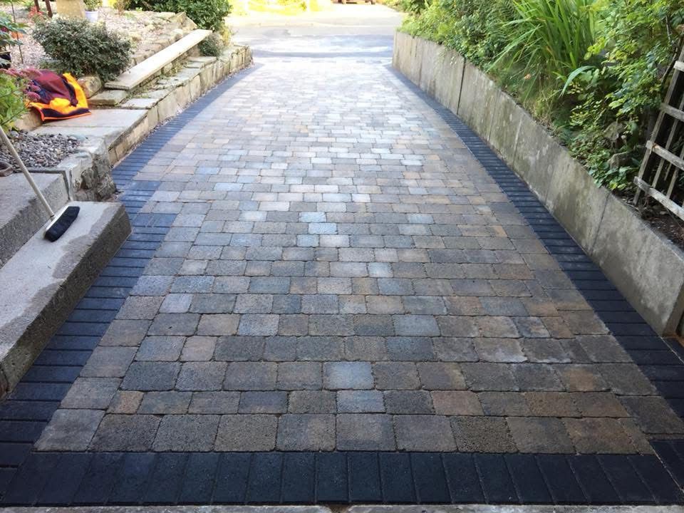 Block paved driveway