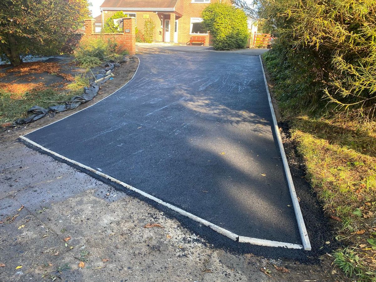 Block paved driveway