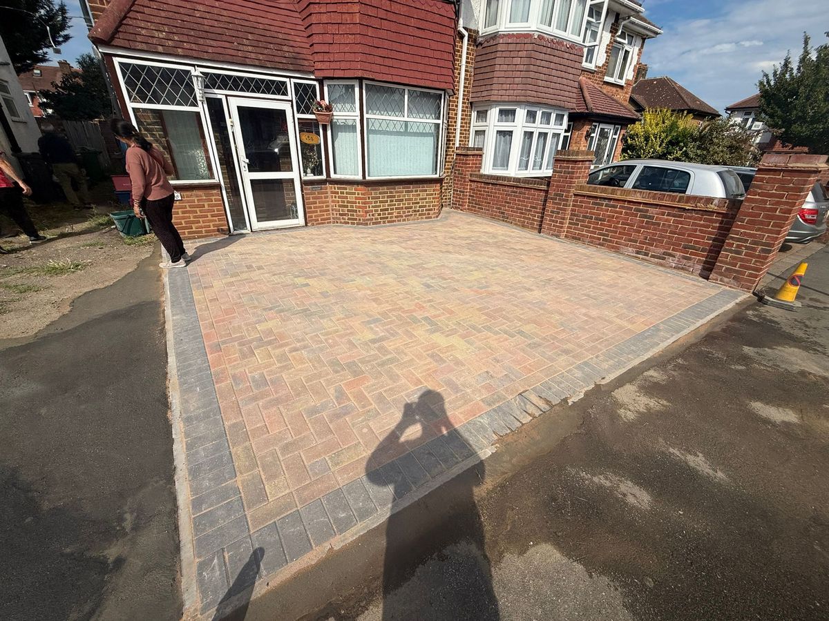 Paving and landscaping project