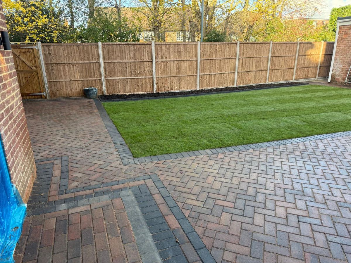 Paving and landscaping project