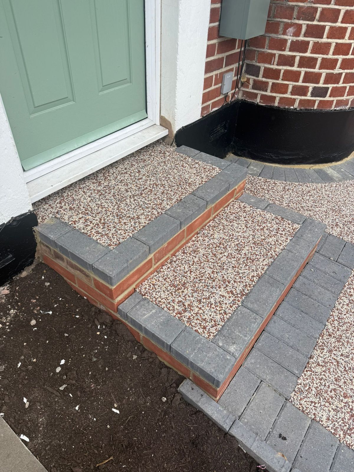 Professional paving finish