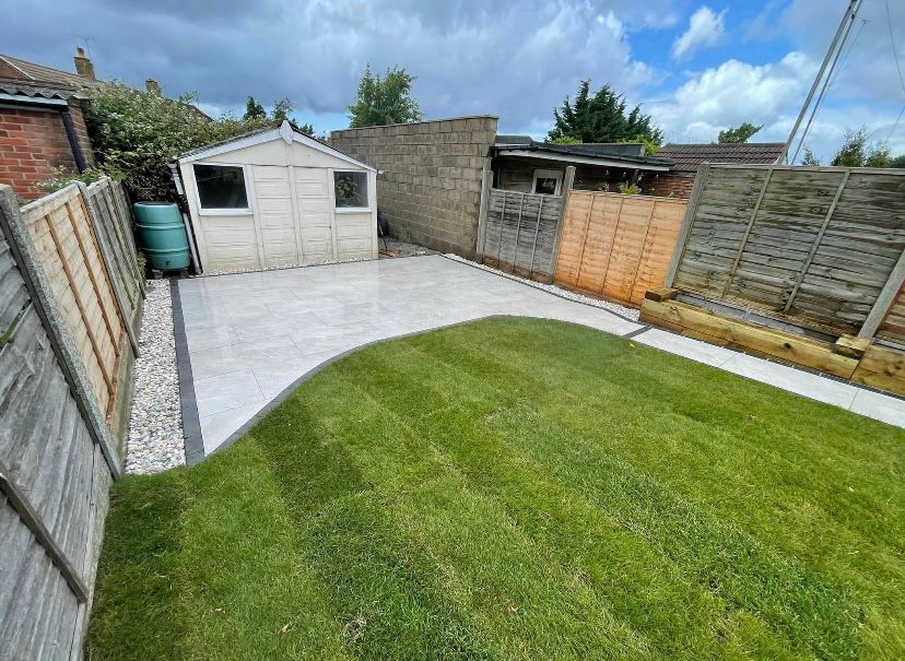 Porcelain patio in Bridgnorth